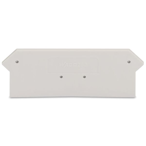 End and intermediate plate 2.5 mm thick light gray image 2