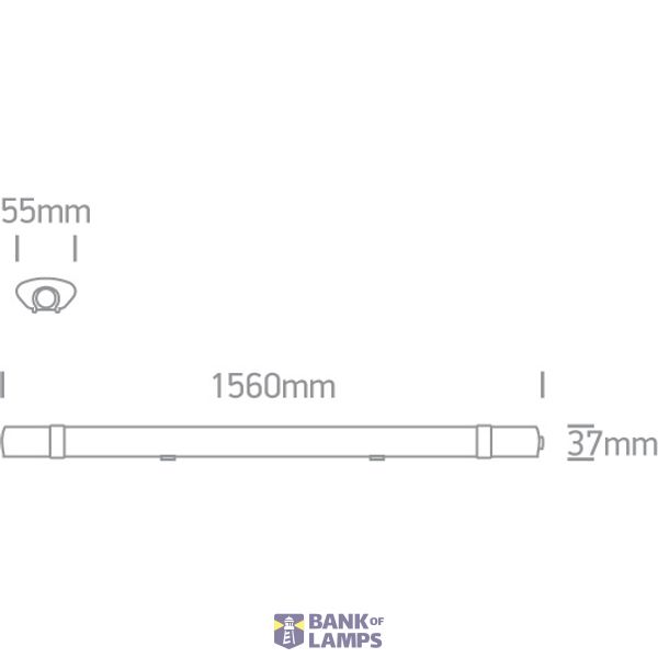 IP65 LED 45W CW 1560mm 100-240V image 5