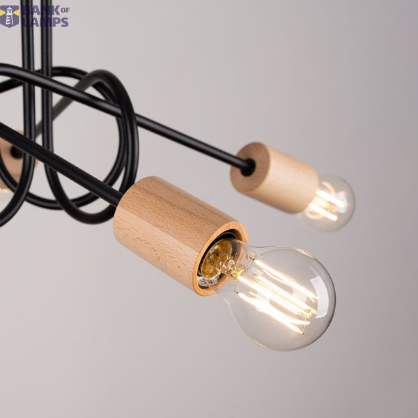 EMBER 5 BLACK CHANDELIER 5XE27 image 10