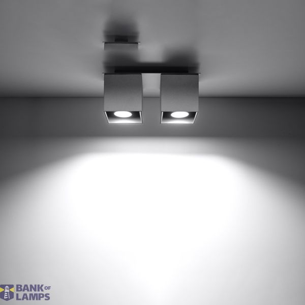 SPOT QUAD 2 GREY GU10 2X40W IP20 image 5