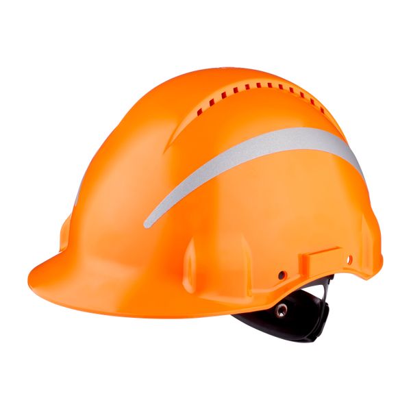 3M™ Hard Hat, Uvicator, Ratchet, Ventilated, Reflective, Plastic Sweat image 5