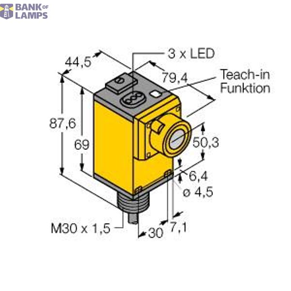 Ultrasonic Sensor diffuse mode sensor   Q45UBB63BC W/30 image 1