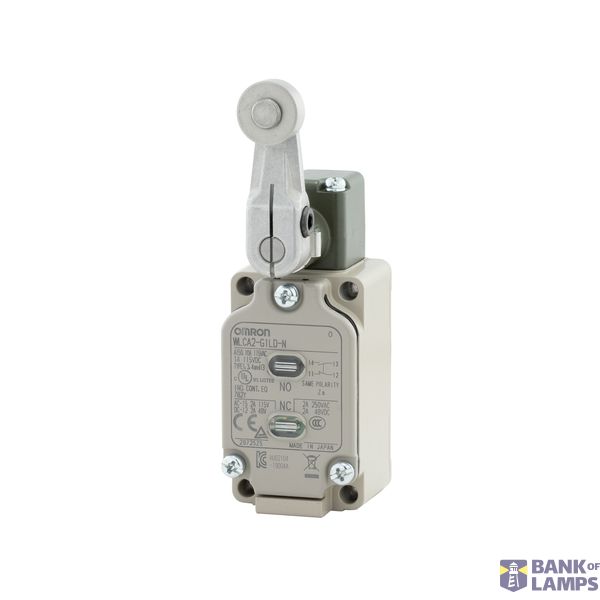 Limit switch, roller lever: R38 mm, pretravel 15Â±5Â°, DPDB, LED, G1/2 with ground terminal WLN 0127E image 1