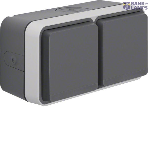 Plug SK 2f horizontal with folding 4LE AP gr image 1