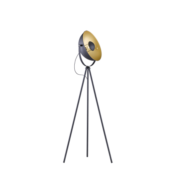 Chewy floor lamp E27 matt black/gold image 1