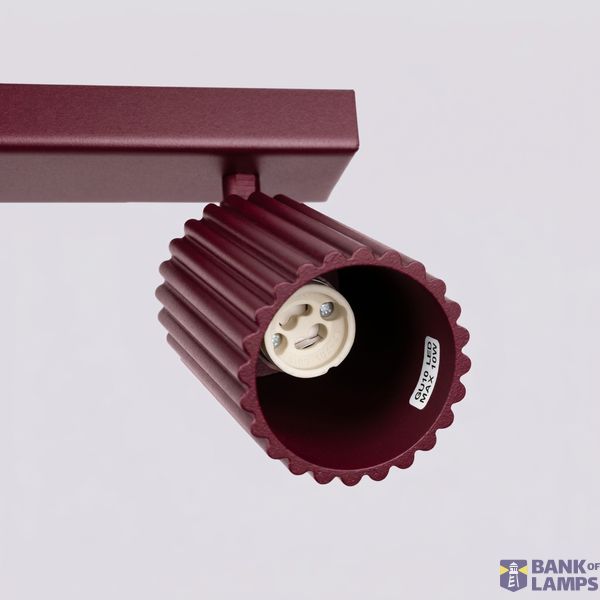 Ceiling lamp KARBON 4L burgundy image 3