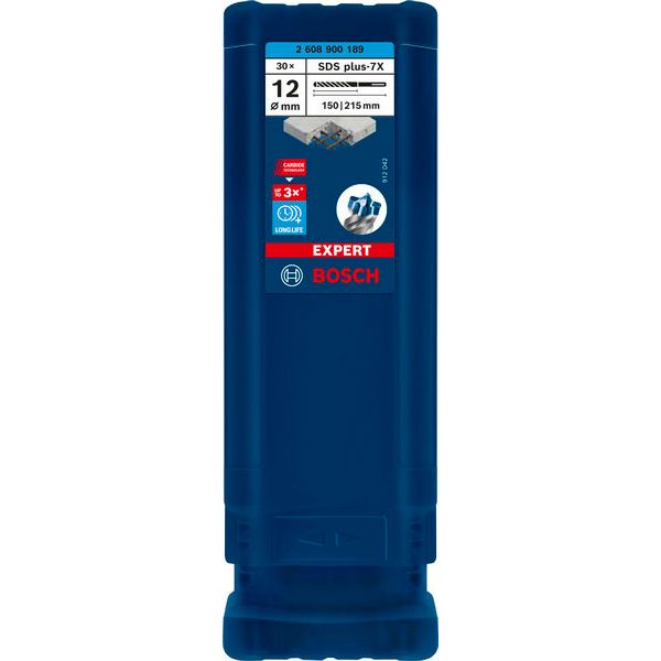 EXPERT SDS plus-7X Hammer Drill Bit 12 x 150 x 215 mm, 30-pc image 1