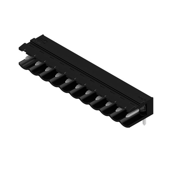 PCB plug-in connector, male header, open side, THT solder connection, 5.00 mm, Number of poles: 11, 90°, Solder pin length (l): 4.5 mm, tinned, black, Box image 4