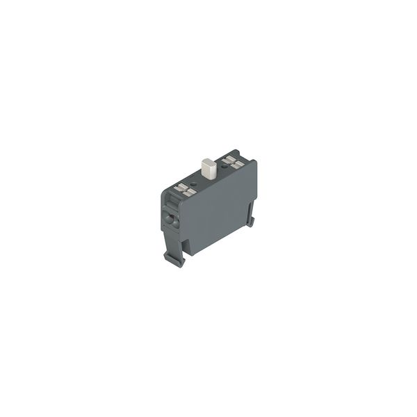 Base fixing contact block, slow action 1NO early make image 1