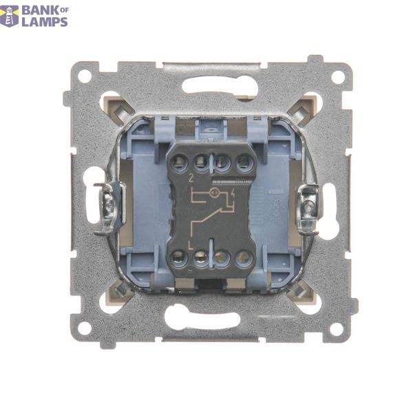 Single frame for plasterboard boxes, Gold matt, metalic image 1