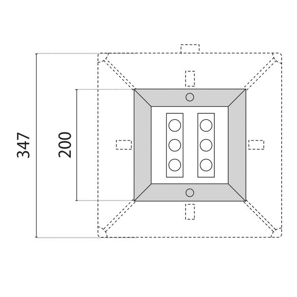 STEEL SQUARE 20 6LED 6,6W NB 8Â° 3000K image 9