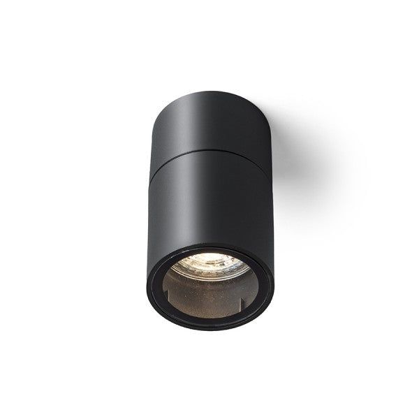 SORANO ceiling black plastic 230V LED GU10 8W IP44 image 1