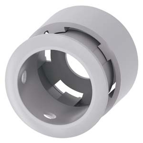 Protective collar for emergency stop mushroom pushbutton, 30 mm, 60 mm, gray image 1