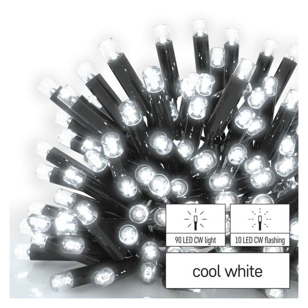 Profi LED interconnecting chain, flashing, 10 m, outdoor and indoor, cool white image 1