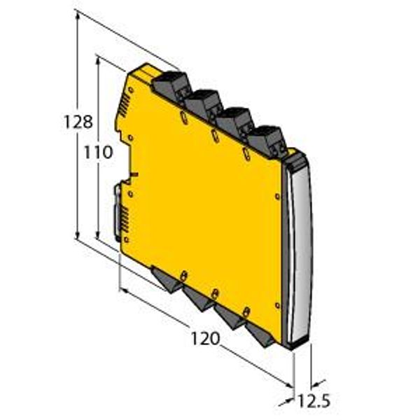 Isolating switching amplifier 2-channel   IM12-DI01-2S-2PP-0/24VDC/CC image 1