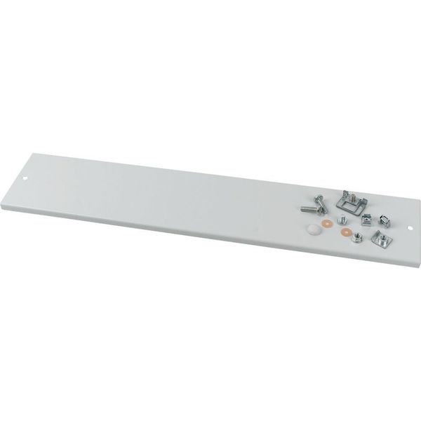 XME0808C Front cover, +mounting kit, vertical, empty, HxW=200x800mm, grey image 6