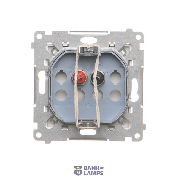 Socket outlet with earthing and shutters, Silver matt, metalic, 16A image 1