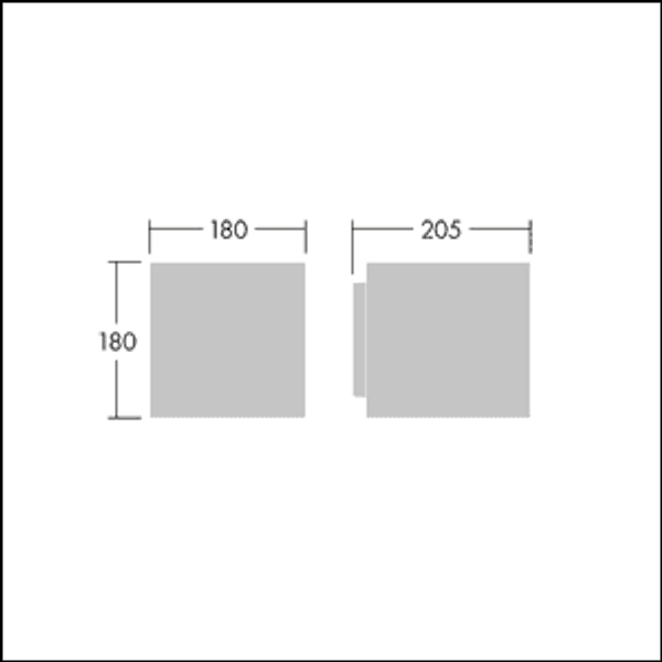 AXYL GILD M 1W 1L 930 WB RD ANT - LED wall mounted luminaire image 2