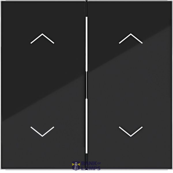 Double seesaw, with printed two arrow symbols, A.x/C.x, night black glazed. image 1