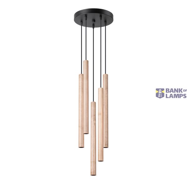 HANGING LAMP PASTELO 5P WOOD G9 5X8W IP20 image 3