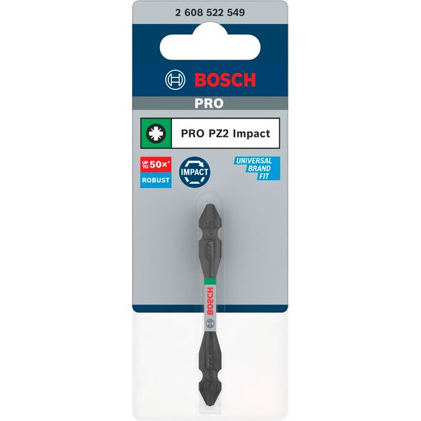 PRO Double-Ended Impact Bit with Pick and Click Index, PZ2, 65 mm image 3