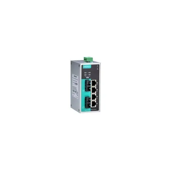 MOXA – EDS-P206A-4POE-SS-SC-T – Unmanaged Ethernet switch with 4 PoE ports, 2 100BaseFX single-mode P. image 1