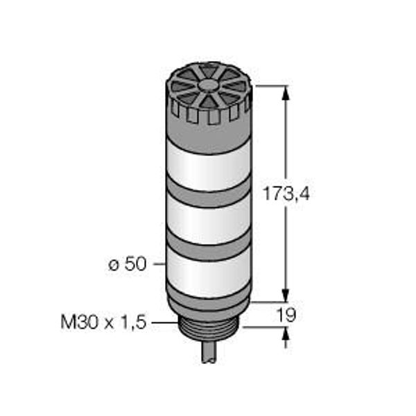 LED Signal Light Tower Light   TL50GYRA image 1