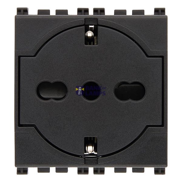 Flat 2P+E P40 Universal outlet grey image 1