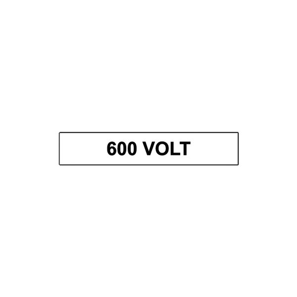 Polycarbonate label, 136x24mm, (600V) image 1