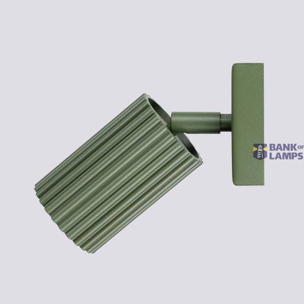 WALL LAMP WITH MOVABLE SPOTLIGHT, CARBON FAMILY OLIVE GREEN GU10 image 7