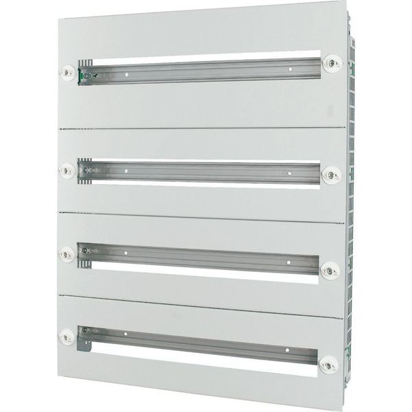 BPZ-MES-600/7-ST Mounting insert with steel front plates HxW=649x600mm, 4 rows image 4