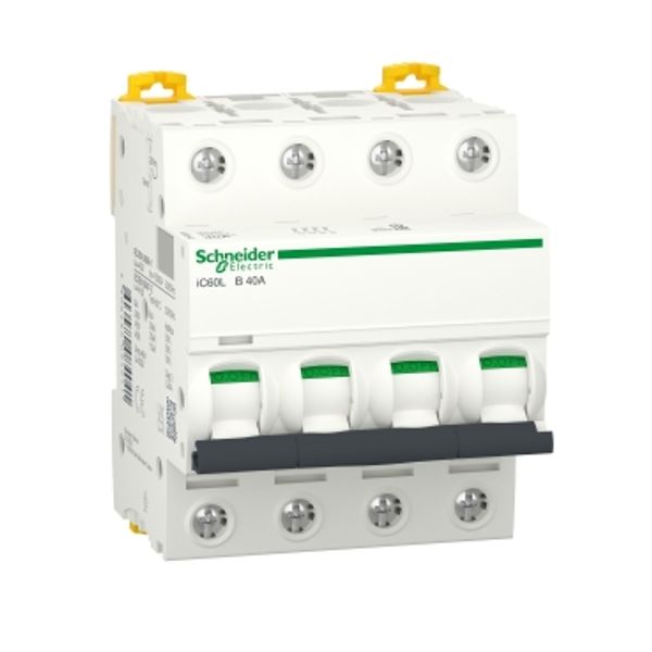 Miniature circuit-breaker, Acti9 iC60L, 4P, 40 A, B curve, 15000 A (IEC 60898-1), 20 kA (IEC 60947-2) image 5
