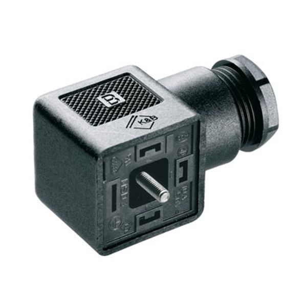 Valve plug-in connector (field assembled), Number of poles: 3, Design A (18 mm), Without circuitry, 250 V, 0.34...1.5 mm² image 2