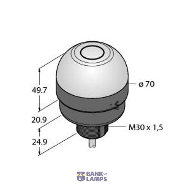 Pick-to-Light Placement Sensor   K70DXN2T2GRY image 2