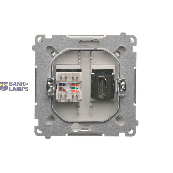Momentary single switches with key - two positions ''0-1'', champagne matt, 5A image 1