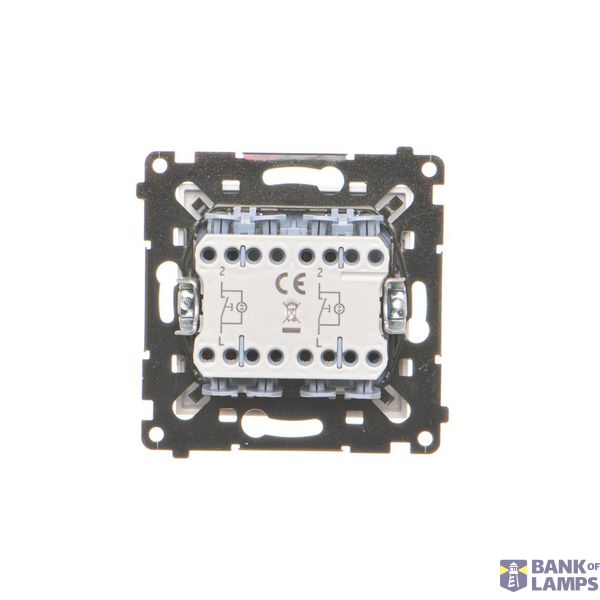 Two-way switch illuminated, IP54, 10AX, Screw, white image 1