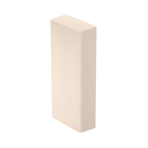 BRK ES70170 cws  SIGNA BASE end piece, 34x180x73, creamy white Polycarbonate/Acrylonitrile butadiene styrene image 1