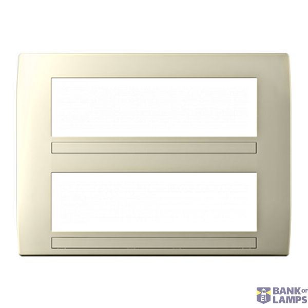 Cover frame 2x7M, ivory image 1