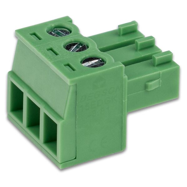 3-pole screw plug. 250V/8A, 28-16 AWG/0.5-1.5mm2 image 1