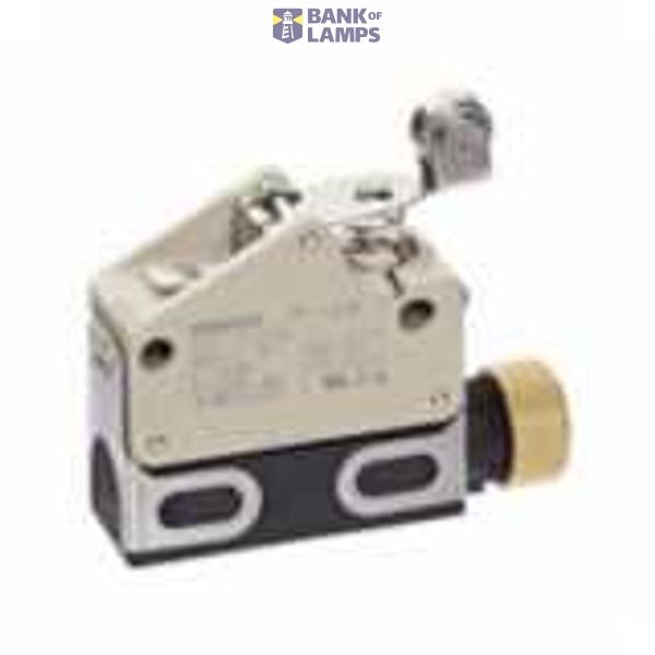 Limit switch, slim sealed, Standard sensitivity, IP67, Snap action, Self-reset mechanism, Single-Pole, Double-Throw type, SPDT, Panel mount roller lever, VCTF oil-resistant cable 3 cores 3 m D4EN0016M image 1