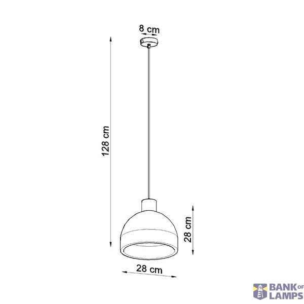 HANGING LAMP DAMASO E27 1X60W IP20 image 6