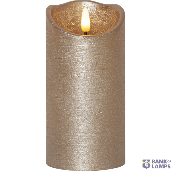 LED Pillar Candle Flamme Rustic image 2