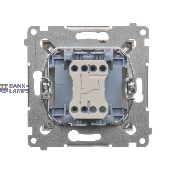 Single button for switches and push buttons, Gold matt, metalic image 1