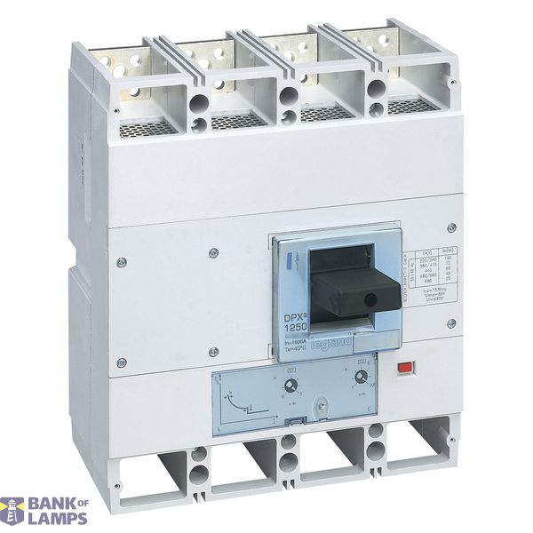 MCCB DPX3 1600 - TM 4P 500A 36KA image 2
