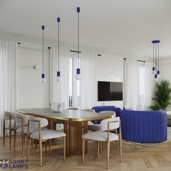 Pendant lamp HALO 3P ultramarine image 8