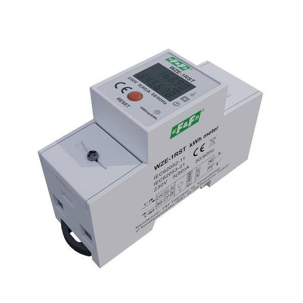 Single-phase energy consumption meter 80A with RESET function image 3