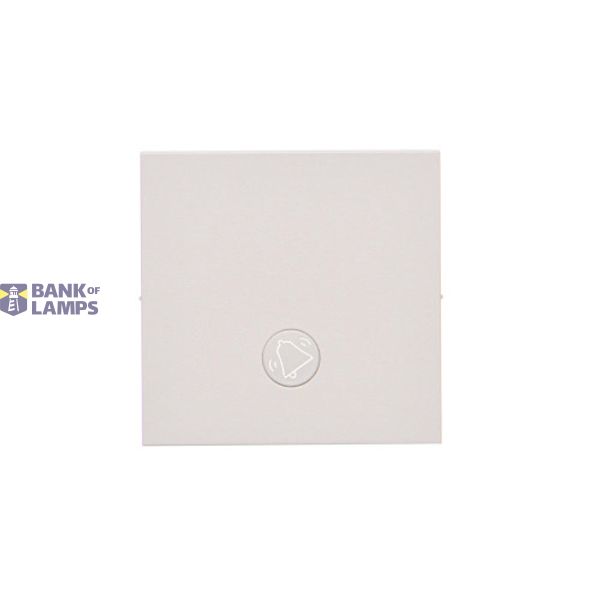 Single button for switches and push buttons, light gray matt image 1