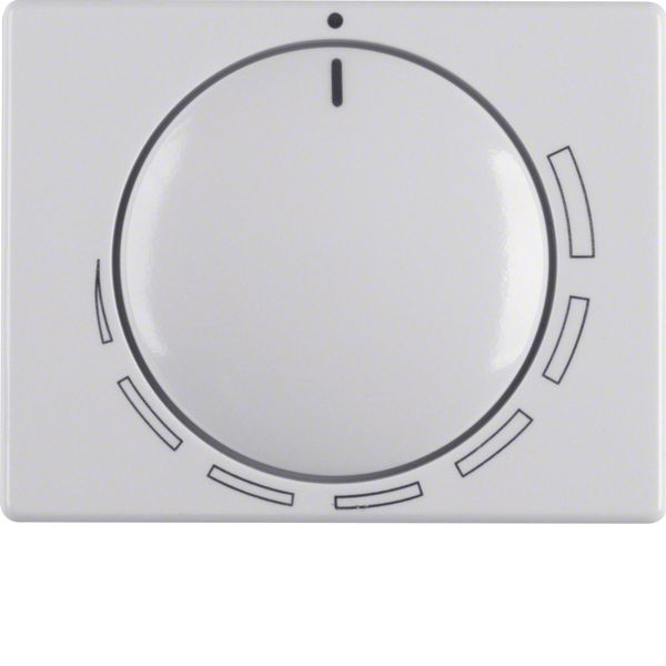 Cover. + rotary knob for speed controller, berker Arsys, polar white image 1