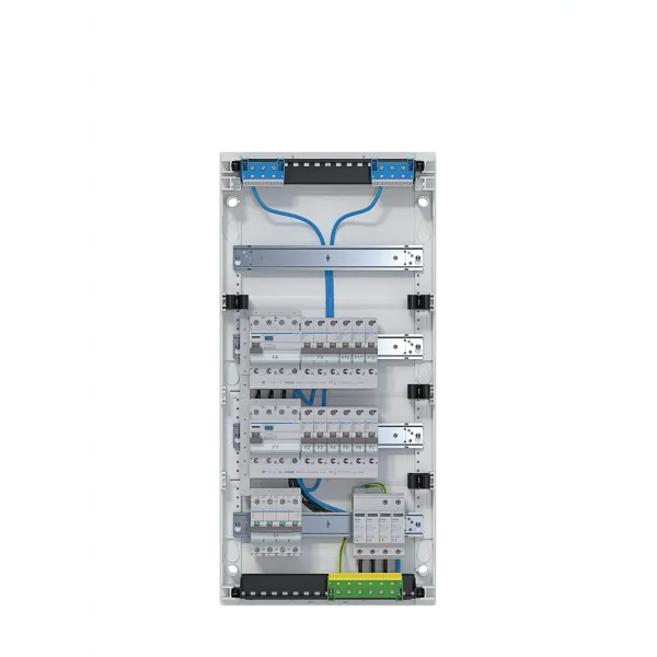 HAG VA48BV2 small voltage APV 4x12PLE IP30, assembled and wired, 2 RCD circuits, surge protection image 1