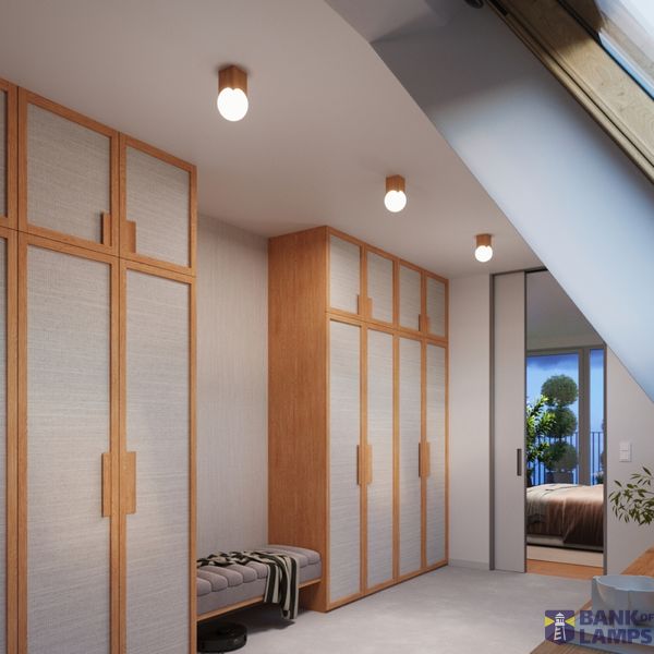 CEILING LAMP SOLIS NATURAL WOOD 1XG9 image 6